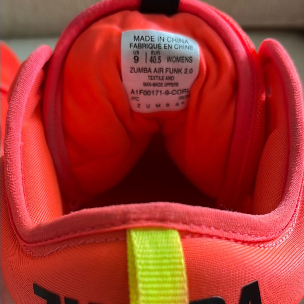 Bright Red Zumba Sneakers - Picture 4 of 4